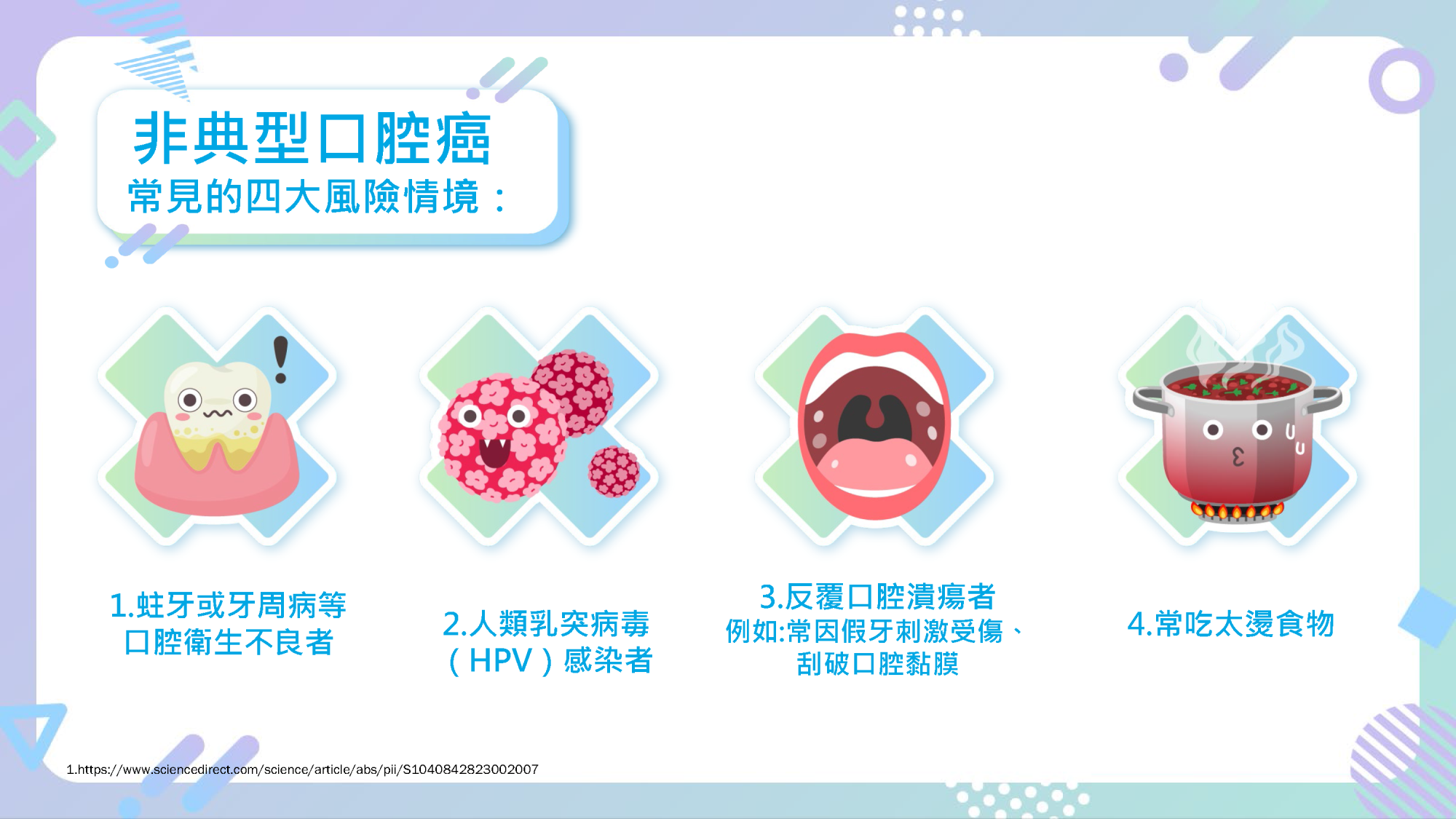 非典型口腔癌常見的四大風險情境